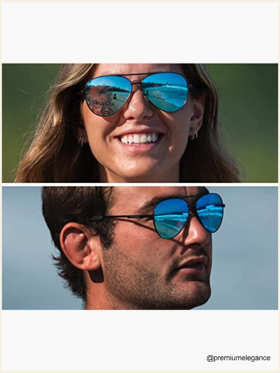 Lightweight Stainless Steel Aviator Sunglasses with UV Protection main image 6